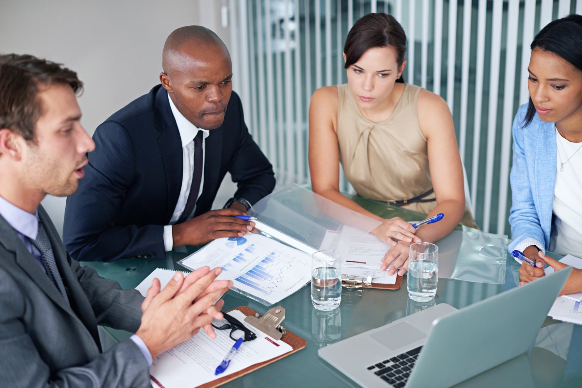 Team discussing clinical research strategy